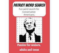 Patriot Word Search Puzzle: Word Search with Easy to Read Print about Conservative Americans | 8.5X11 inches, 112 Pages | 55 Puzzles ... Great Gift for Vacations, Holiday, Free time