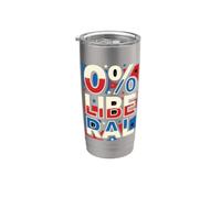 Patriota conservatore liberale liberale per cento zero Bicchiere termico in acciaio inox doppia parete