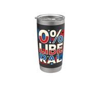 Patriota conservatore liberale liberale per cento zero Bicchiere termico in acciaio inox doppia parete