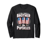 Patriotic 4th of July Summer American Pride Holiday Party Maglia a Manica