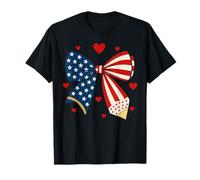 Patriotic 4th of July Teacher American Flag Education Pride Maglietta