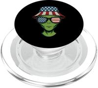 Patriotic Alien Occhiali da sole Bucket Hat Funny Sci Fi PopSockets PopGrip per MagSafe
