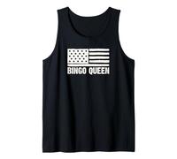 Patriotic American Flag Bingo Queen 4 luglio USA Canotta