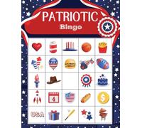 Patriotic Bingo: Game for Independence Day Party | America 250th Anniversary board game for celebration activity, classroom use