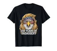 Patriotic Eagle Mullet | 250 Anni di Badassery in America Maglietta
