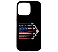 Patriotic Fighter Jets Bandiera USA Rosso Bianco & Blu 4 luglio Custodia per iPhone 15 Pro Max