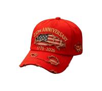 Patriotic Hat - Commemorative 250th Patriotic Caps | Us Baseball Hat, Stylish Flag Cap, Memorial Day Headwear, Adjustable Baseball Headwear for Veterans Women Men Outdoor Sports 4th of July Memorial D