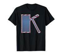 Patriotic Letter K | Stars and Stripes | First Last Name K Maglietta