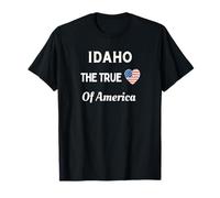 Patriotic Love Idaho USA Il Vero Cuore d'America Maglietta