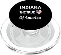 Patriotic Love Indiana USA Il vero cuore d"America PopSockets PopGrip per MagSafe