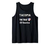 Patriotic Love Tacoma USA Il vero cuore d"America Canotta