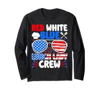 Patriotic Lunch Lady 4th of July American Flag Appreciation Maglia a Manica