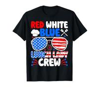 Patriotic Lunch Lady 4th of July American Flag Appreciation Maglietta