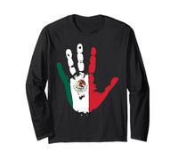 Patriotic Mexican Fiesta Sombrero Tequila Drinking Party Maglia a Manica
