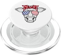 Patriotic Mucca 4 luglio USA Flag Independence Day Farm PopSockets PopGrip per MagSafe