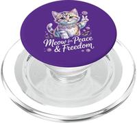 Patriotic Peace Kitty - Miao per la libertà - 1776 USA Spirit PopSockets PopGrip per MagSafe