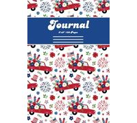 Patriotic Red Truck 4th of July, Happy Birthday America Composition Notebook, 1 John 1:5 Journal for Men, Women, Young Adults, Teens, and Kids: 120 Lined Cream Colored Pages, 6"x9", Eco-Friendly