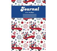 Patriotic Red Truck 4th of July, Happy Birthday America Composition Notebook, 1 John 1:5 Journal for Men, Women, Young Adults, Teens, and Kids: 120 Lined Cream Colored Pages, 6"x9", Eco-Friendly