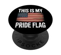 Patriotic This is My Pride, bandiera americana, 4 luglio PopSockets PopGrip Adesivo
