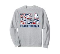 Patriotic USA American Flag Flag Football. Felpa