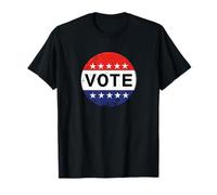 Patriotic USA Elections Campaign Retro Vintage Vote Button Maglietta