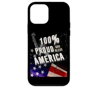 Patriotic USA Flag Proud To Be An American Citizen Veteran Custodia per iPhone 12 mini