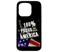 Patriotic USA Flag Proud To Be An American Citizen Veteran Custodia per iPhone 15 Pro