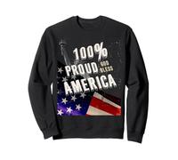 Patriotic USA Flag Proud To Be An American Citizen Veteran Felpa