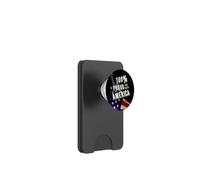 Patriotic USA Flag Proud To Be An American Citizen Veteran PopSockets PopWallet per MagSafe