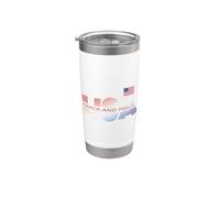 Patriottic USA Team Sport Orgoglioso American Track And Bicchiere termico in acciaio inox doppia parete