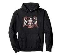 Patriottica American Eagle USA Shield Art Felpa con Cappuccio