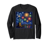 Patriottica, libertà, fuochi d'artificio, Notte, Maglia a Manica