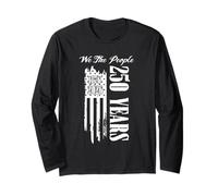 Patriottico 250 Anni 1776 2026 libertà Noi Il Popolo Maglia a Manica