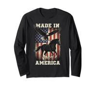 Patriottico in American Made Eagle Flag Horse Maglia a Manica
