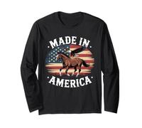 Patriottico in American Made Eagle Flag Horse Maglia a Manica