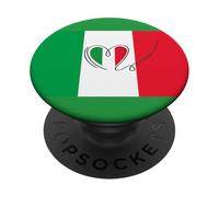 Patriottico Viaggi Amante Cuore Orgoglio Italiano Bandiera Dell'Italia PopSockets PopGrip Adesivo