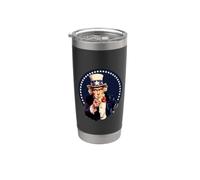 Patriottico Zio Sam Bicchiere termico in acciaio inox doppia parete