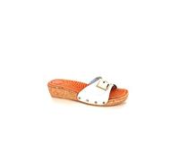 Patrizia 670 Ciabatta Massaggio FIBBIETTA Bianco 37