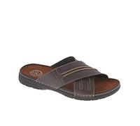 Patrizia Azzi Arizona by Sandalo Ciabatta Uomo Sottopiede in Pelle Cucito 611 (Moro, 40) (Moro, 41)