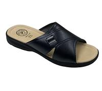 Patrizia Azzi ARIZONA CIABATTE UOMO MADE IN ITALY SOTTOPIEDE IN VERA PELLE TOMAIA INCROCIATA (BLU, Sistema Taglie Calzature EU, Adulto, Numero, Media,