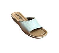 Patrizia Azzi Sandalo donna ciabatta pantofola made in Italy (PLATINO NUVOLATO, Sistema Taglie Calzature EU, Adulto, Donna, Numero, Media, 39)