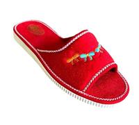 Patrizia Azzi Sandalo donna ciabatte mare piscina spa spugna 100% art. ISCHIA (38 EU, rosso)