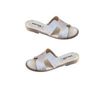 Patrizia Azzi Sandalo Donna fascia intera modello tacco basso 2 cm eleganti comode pratiche (Platino NUV, Sistema Taglie Calzature EU, Adulto, Donna, Numero, Media, 37)