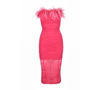 Patrizia Pepe - Abito Bustier in Tulle con Chiusura Lampo - - Dresses - Donna - Rosa - XL