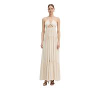 Patrizia Pepe - Abito Lungo con Cut-out e Spalline Sottili - - Dresses - Donna - Beige - S