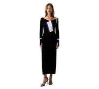 Patrizia Pepe - Abito Lungo in Maglia - - Dresses - Donna - Nero - L