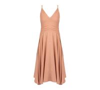 Patrizia Pepe - Abito Midi con Scollo a V e Gonna Svasata - - Dresses - Donna - Beige - L