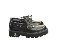PATRIZIA PEPE Barca Sneaker Donna PPJ443 Pelle abrasivata Nera cararmato Light n 35