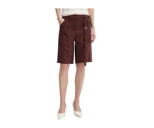 Patrizia Pepe - Belted Patch-Pocket Shorts - - Shorts - Donna - Marrone - L