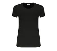 Patrizia Pepe Black Organic Cotton Women T-Shirt - M